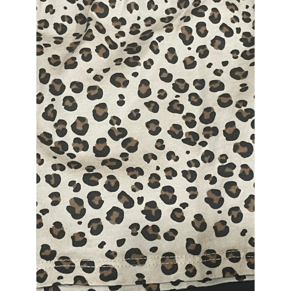 H&M Casual Leopard Print Dress 6 Months Beige Brown